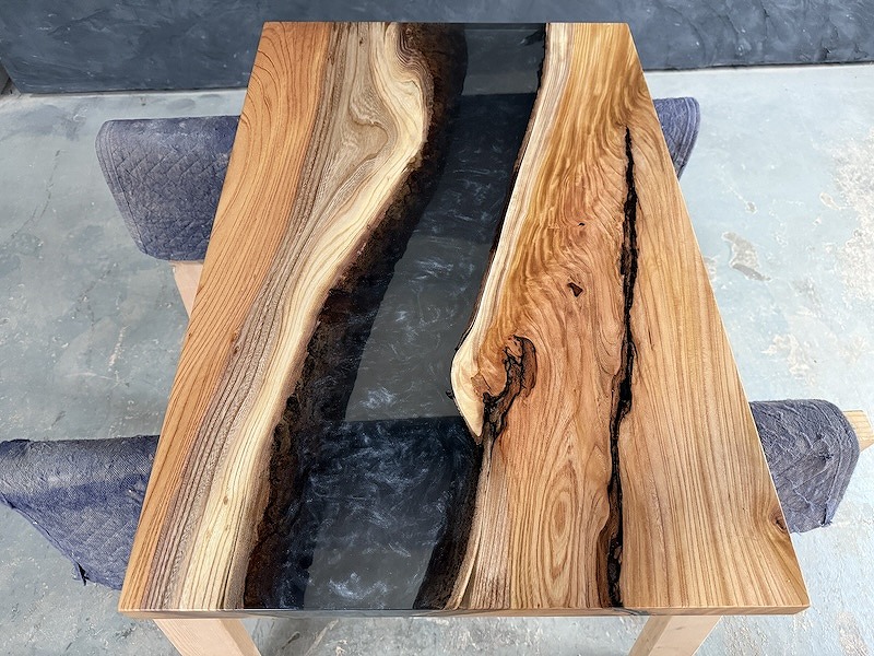 【野村不動産プラウド府中八幡町】欅壁掛けレジンアート