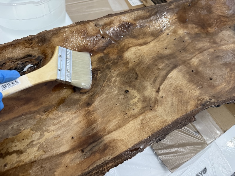 富士樹海ナラ　持ち込みレジンテーブル