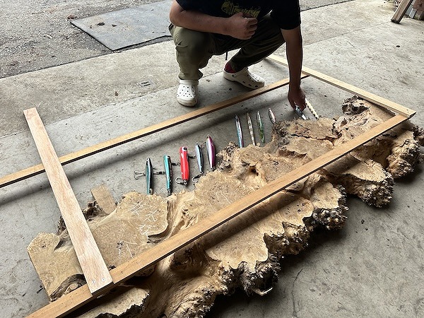 ルアーテーブル　製作