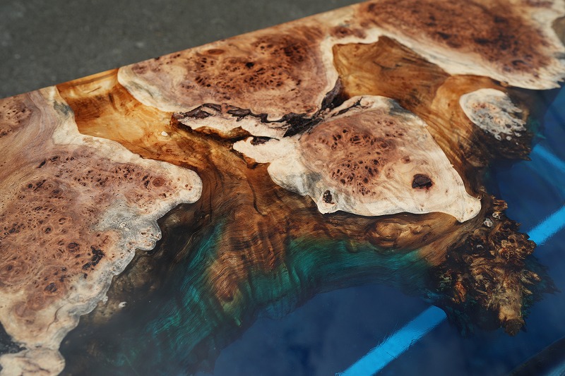 【沖縄県宮古島】コレクション（ルアー）レジンテーブル