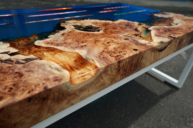 【沖縄県宮古島】コレクション（ルアー）レジンテーブル