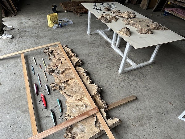 ルアーテーブル　製作