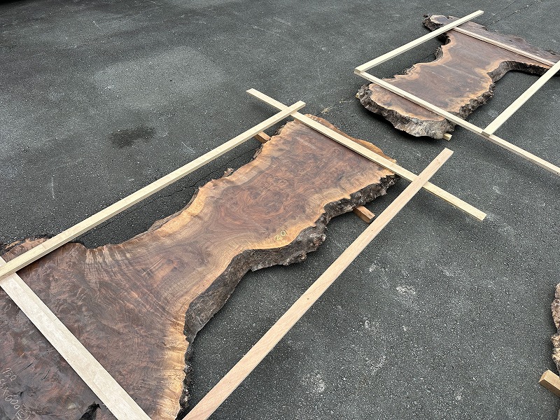 彫り物クラロレジンテーブル　製作