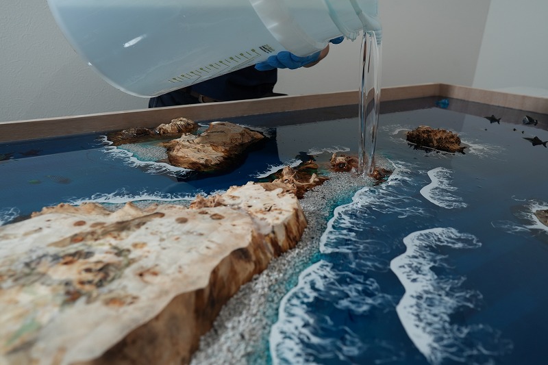 レジンアート 海