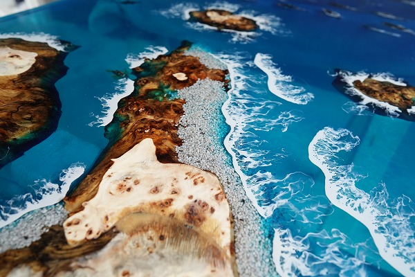 【沖縄県宮古島】ポプラ×Oceanレジンテーブル