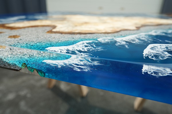 【沖縄県宮古島】ポプラ×Oceanレジンテーブル