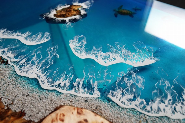 【沖縄県宮古島】ポプラ×Oceanレジンテーブル