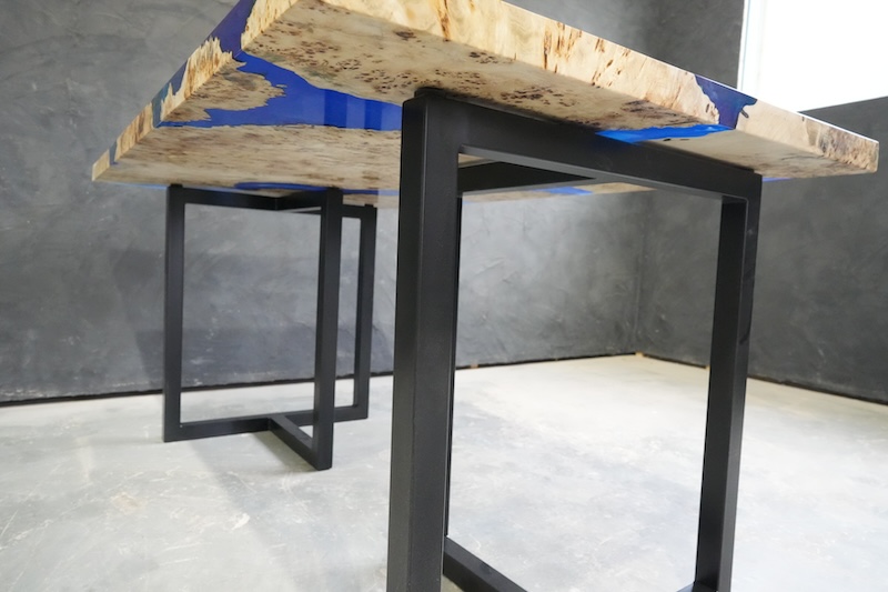 【愛知県名古屋市】ポプラ×shinkaiブルー レジンテーブル